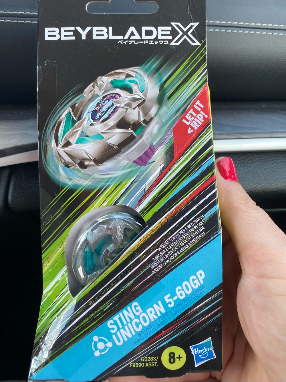 Beyblade X Sting Unicorn 5-60GP Top - Teal & Silver